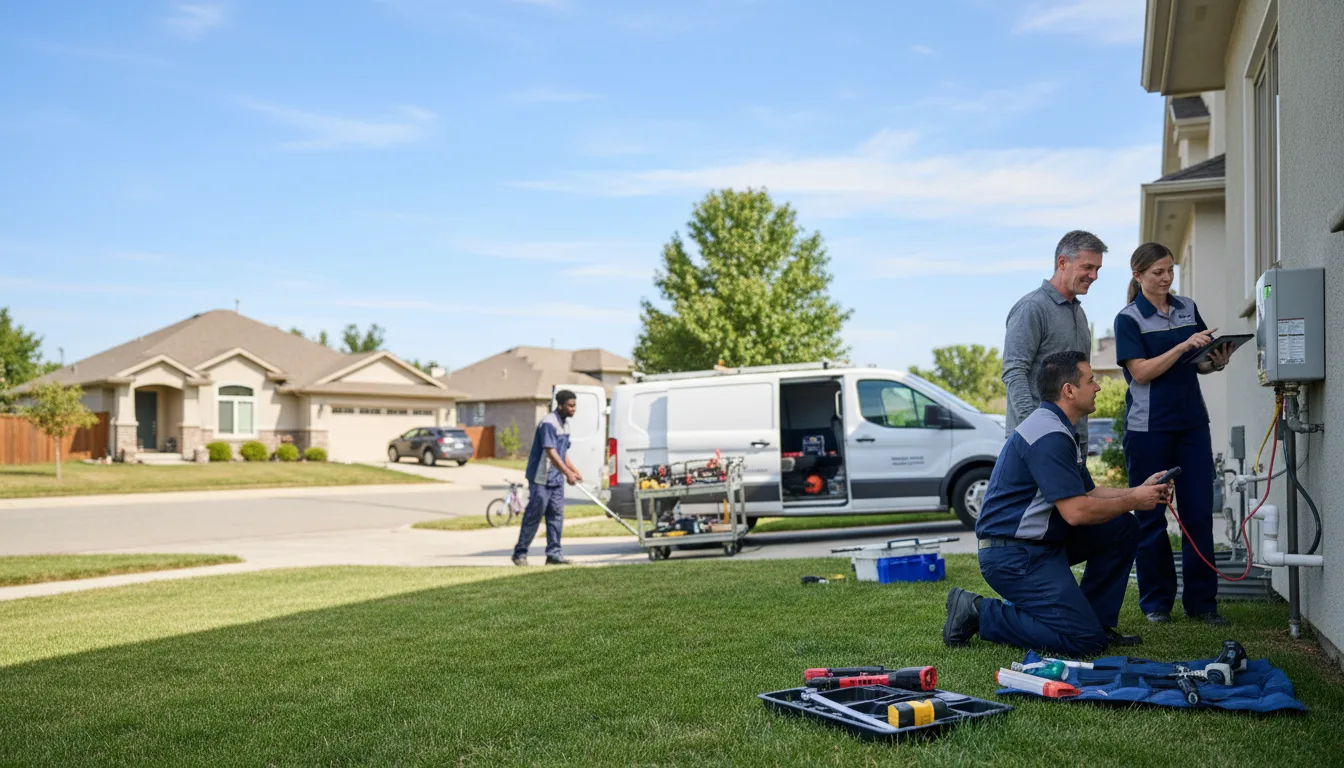 Tankless water heater service in Lehigh, KS